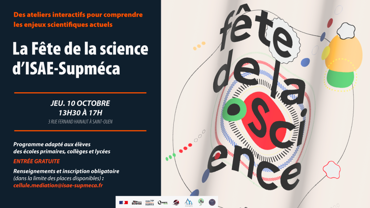 La fête de la science d'ISAE-Supméca jeudi 10 octobre